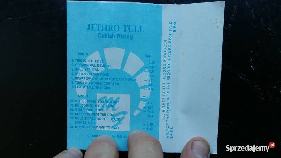 Kaseta magnetofonowa Jethro Tull Catfish rising Siemiatycze