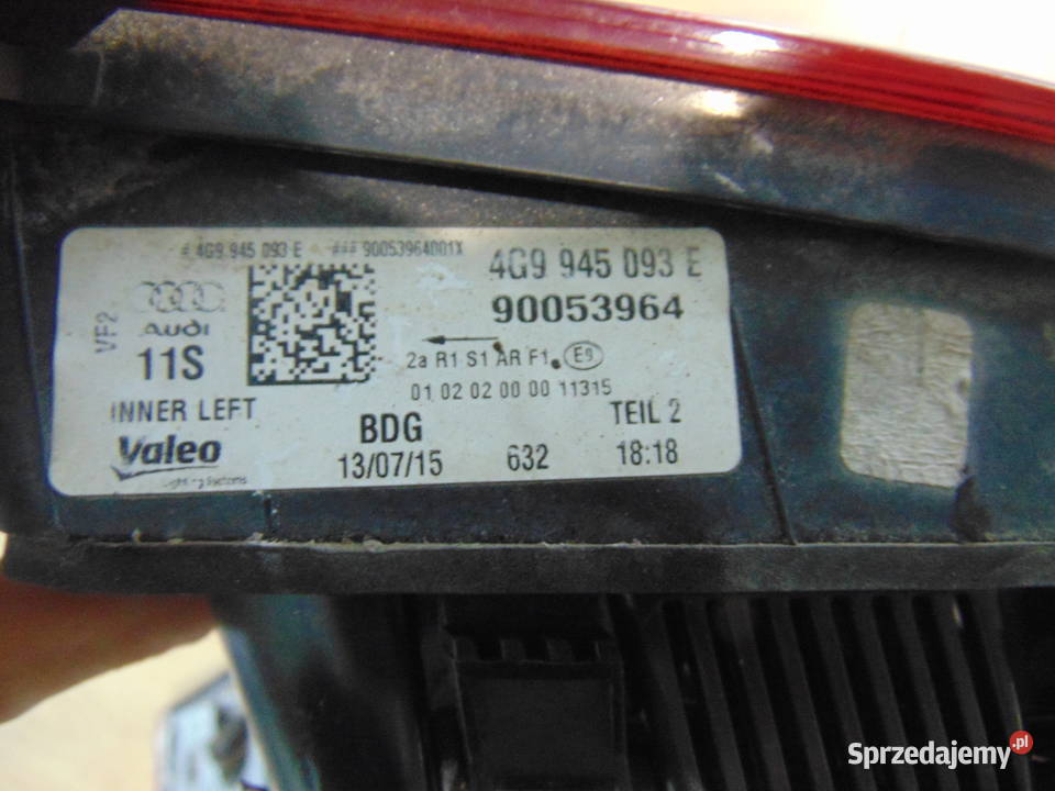 lampy tył a6 c7 lift kombi komplet europa osobowe Lampy przednie Bochnia