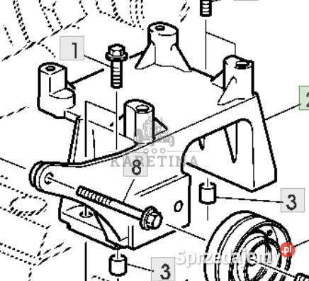 John Deere 6068HLA73 6820 6920 6920S Uchwyt Jastrzębniki sprzedam