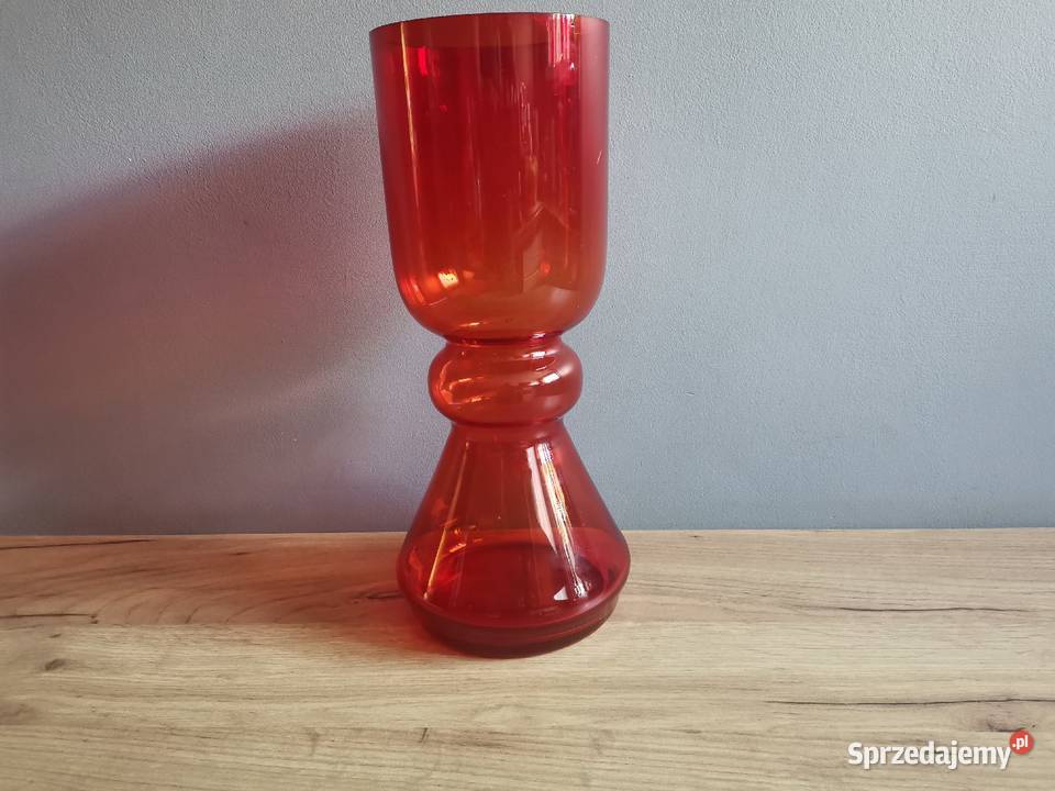 Stary duży wazon szkło Ząbkowice Ludwik Katowice