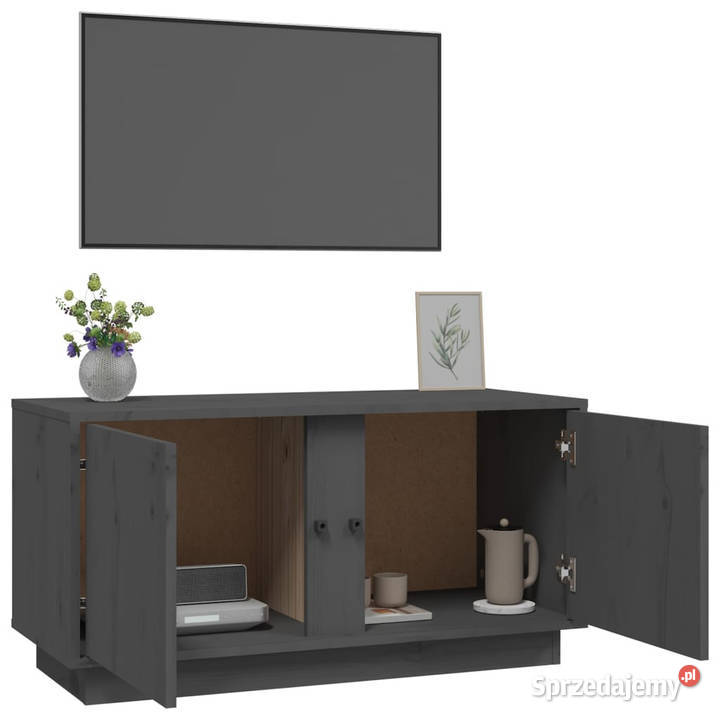 Szafka pod telewizor szara 80x35x405 lite drewno Warszawa