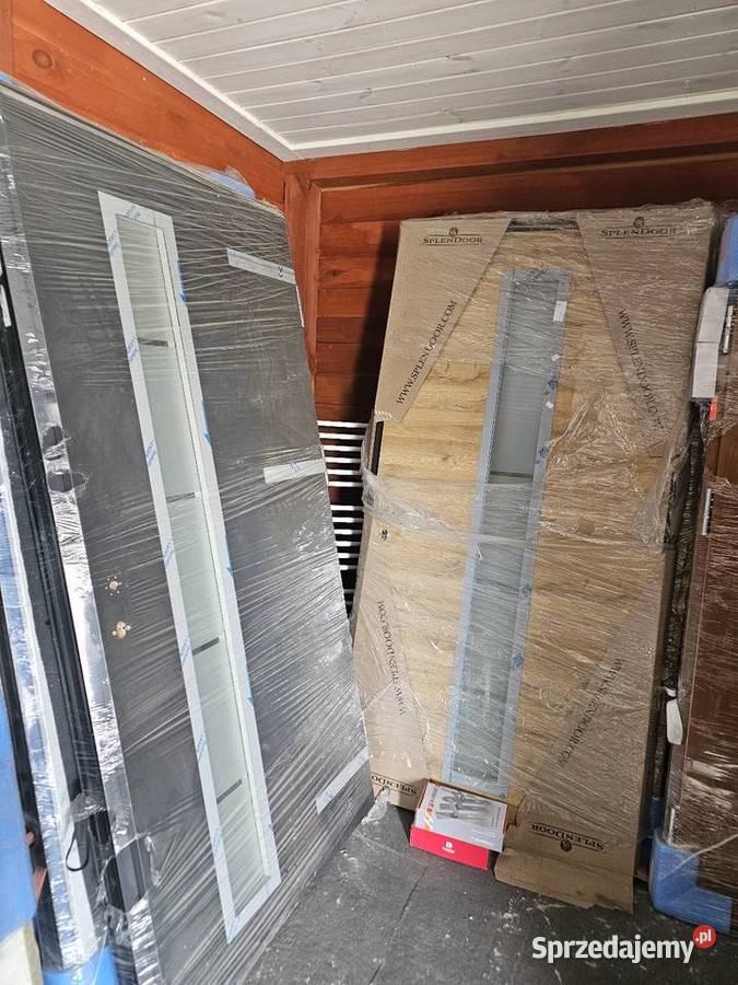 Drzwi zewnętrzne nowe 110 x 210 pasywne Drzwi wielkopolskie Stęszew