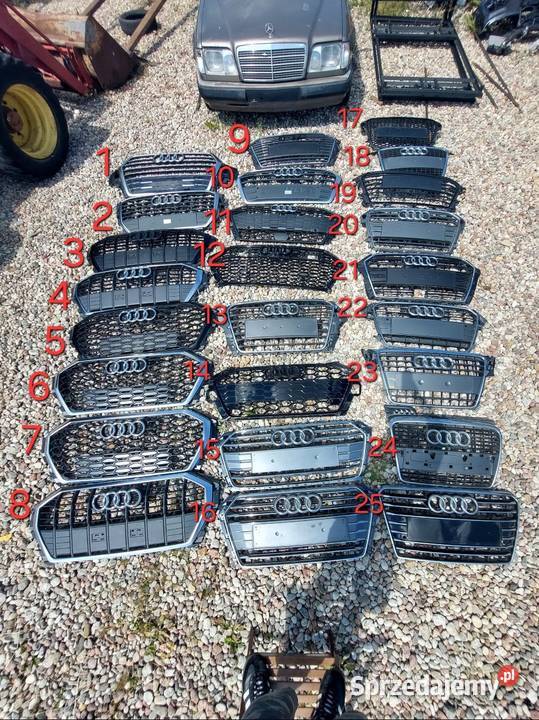 GRILL ATRAPA AUDI OE ORYGINALNY CZESCI W OPISIE osobowe Wejherowo
