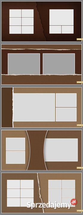 Zestaw foto album ślubny DVD 24 Szablony