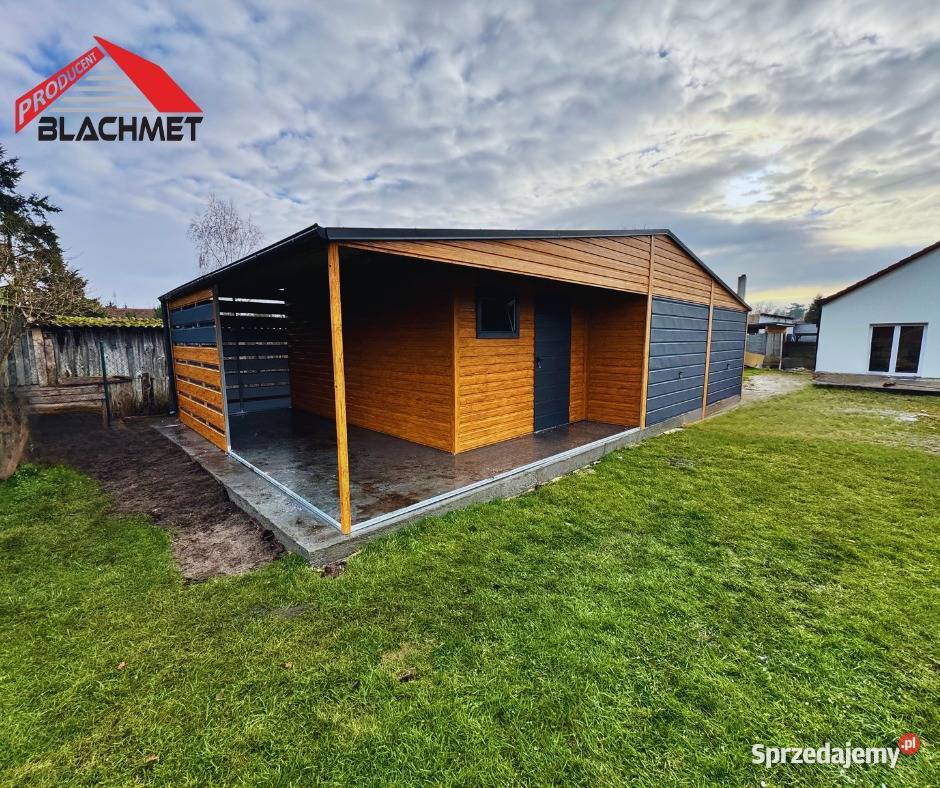 Garaż Blaszany 10x6 hala wiata profil złoty dąb Lidzbark Warmiński