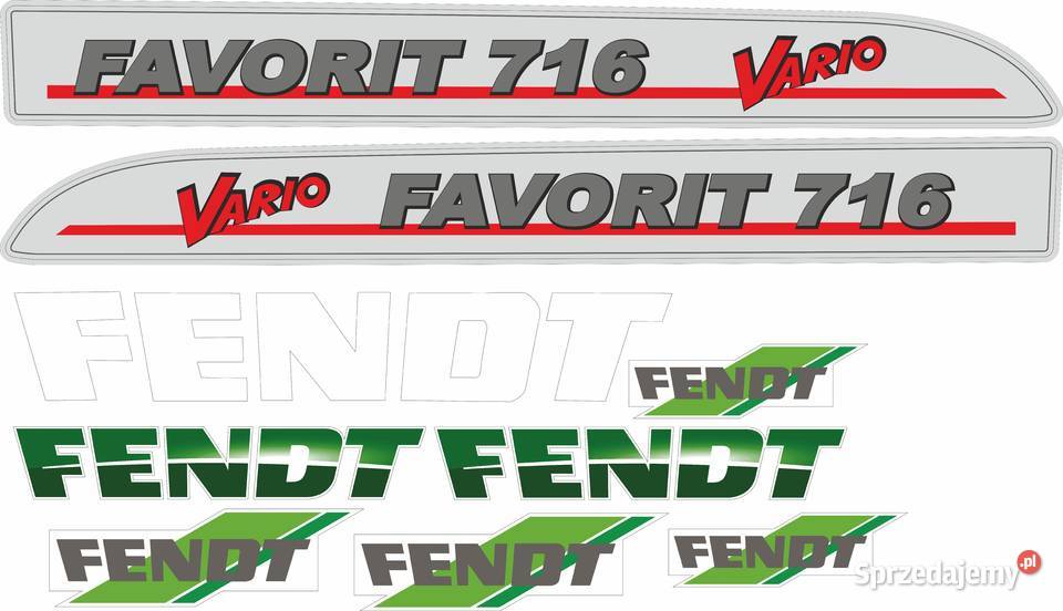 Naklejki Fenft Favorit 716 vario i inne modele Bydgoszcz sprzedam