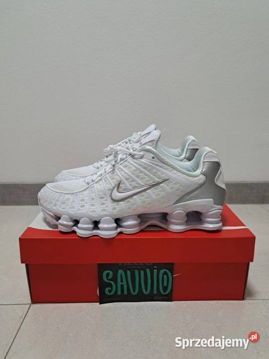 Buty Nike Shox TL White Metallic Silver r44 czarny Sportowe małopolskie Nowy Sącz