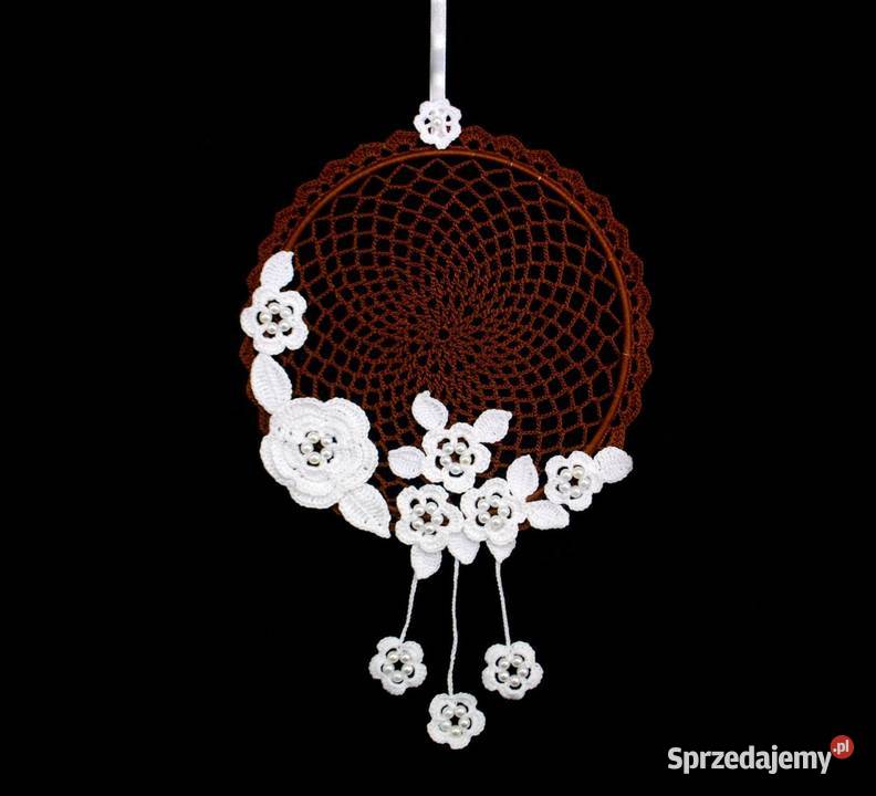 Zawieszka ozdoba na okno szydełkowa 20 Z207 Kluczbork