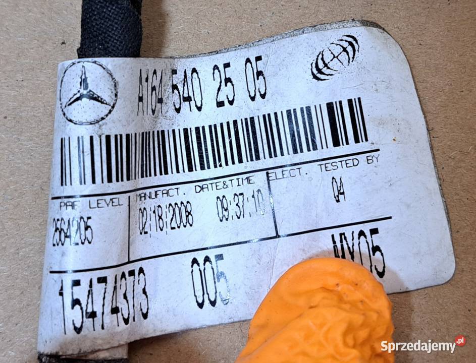 INSTALACJA WIĄZKA HALOGENÓW MERCEDES ML W164 Mielęcin
