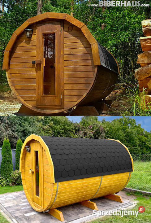 SAUNA Ogrodowa 300 PRZEBIERALNIA BECZKA 500L Nowy Targ