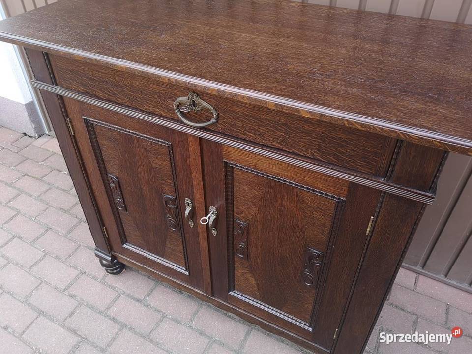 Komoda Pomocnik Szafka Dębowa Zgrabna Stara Swarzędz