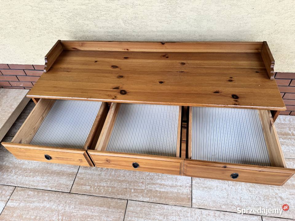 Komoda drewniana szuflady Ikea leksvik szafa mazowieckie sprzedam