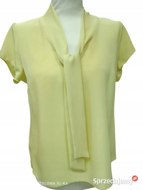 Bluzka TOP krawat LILI żółty S 36 94 biust Wieluń