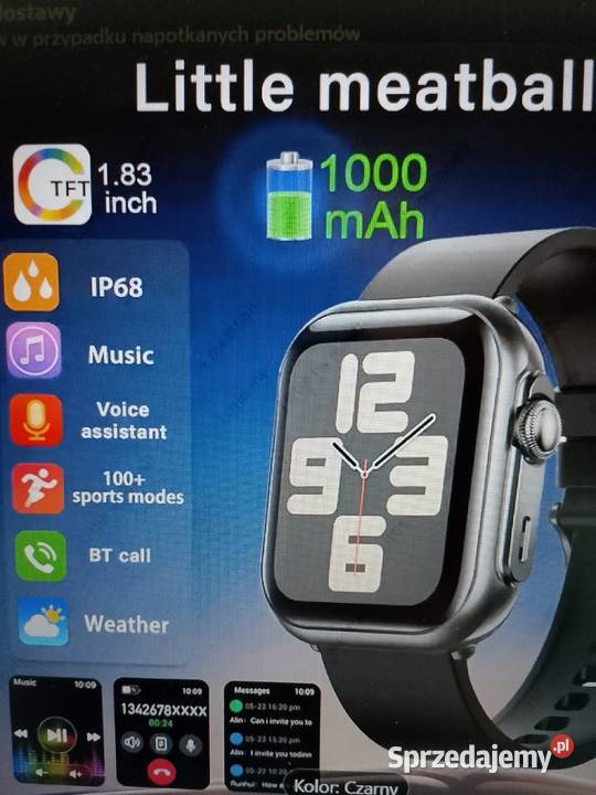 Smartwatch Fitness Tracker złoty z akumulatorem Zgierz
