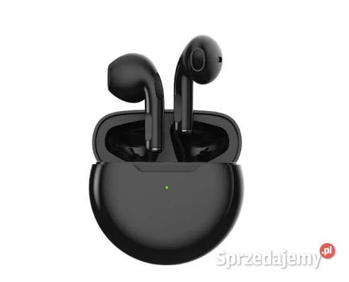 NOWE słuchawki bezprzewodowe Air Pro 6 TWS czarne Bluetooth