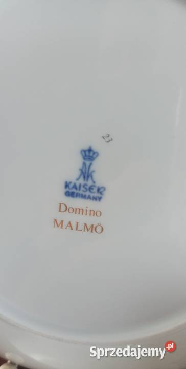 Serwis kawowy Kaiser Biała porcelana fantazyjny