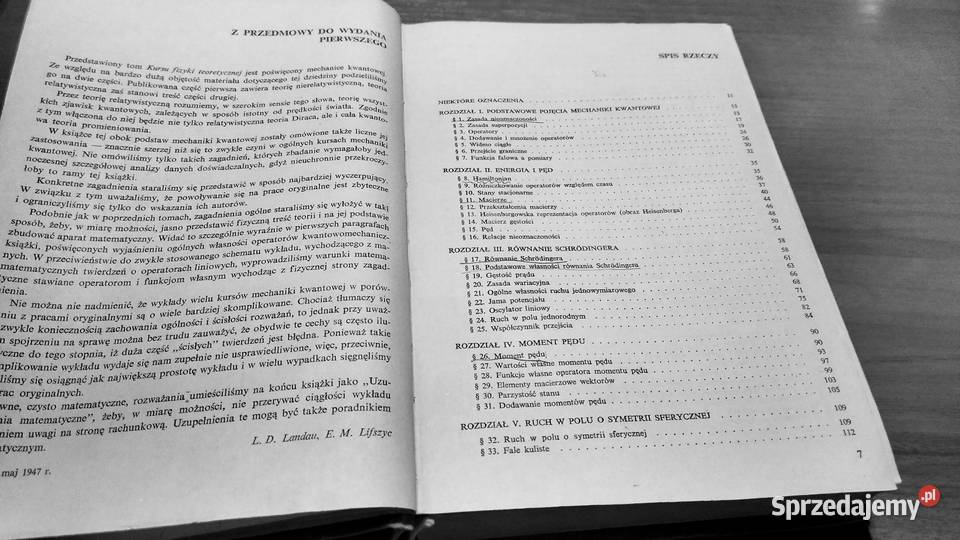 Mechanika kwantowa teoria nierelatywistyczna Gdańsk