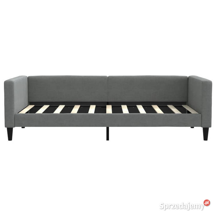 Sofa z materacem ciemnoszara tkanina 90x190 Warszawa sprzedam