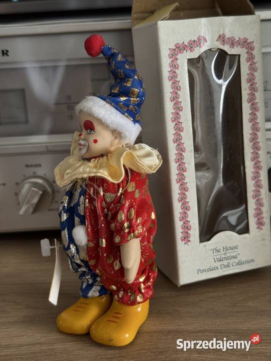 Porcelanowe laleczki pajacyk klaun Dom Walentyny