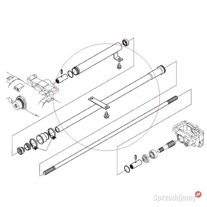 Osłona wału 8420 mm Kubota L3408L3608 TC40214580 podkarpackie