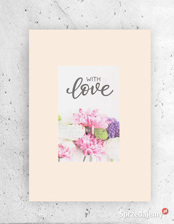maz plakat love pastelowy plakat A4 obrazek do