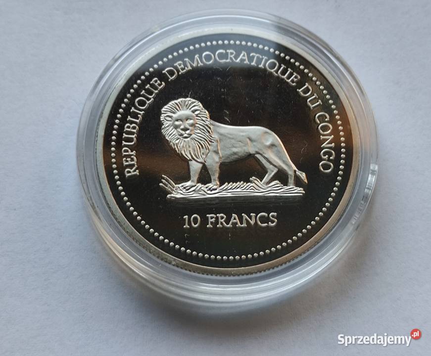 MONETA CONGO 10 FRANCS 2003 KAMELEON Pruszków