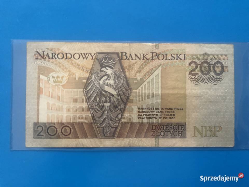 Banknot 200 zlotych RADAR 4397934 Szczecin