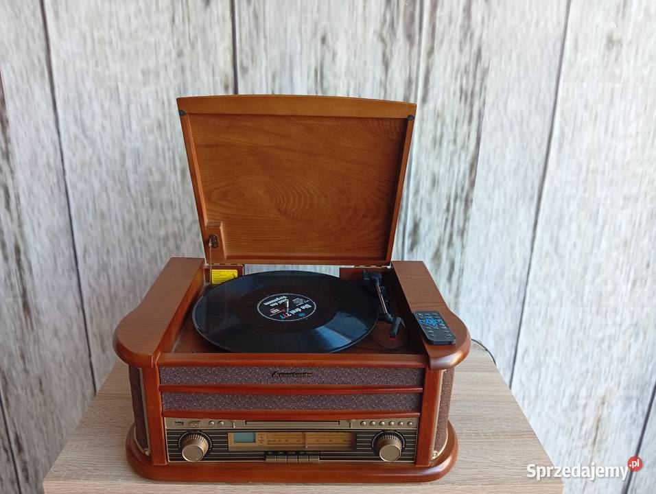 retro centrum muzyczne gramofon wielofunkcyjny Gramofony Audio Byczyna sprzedam