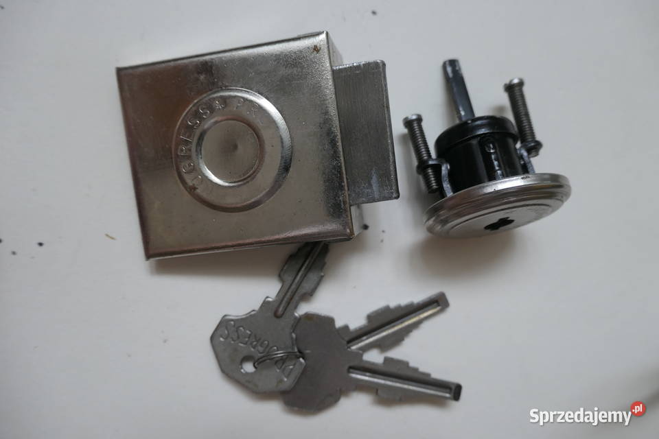 Zamek biurkowy szafkowy Progress z czasów PRL Wrocław