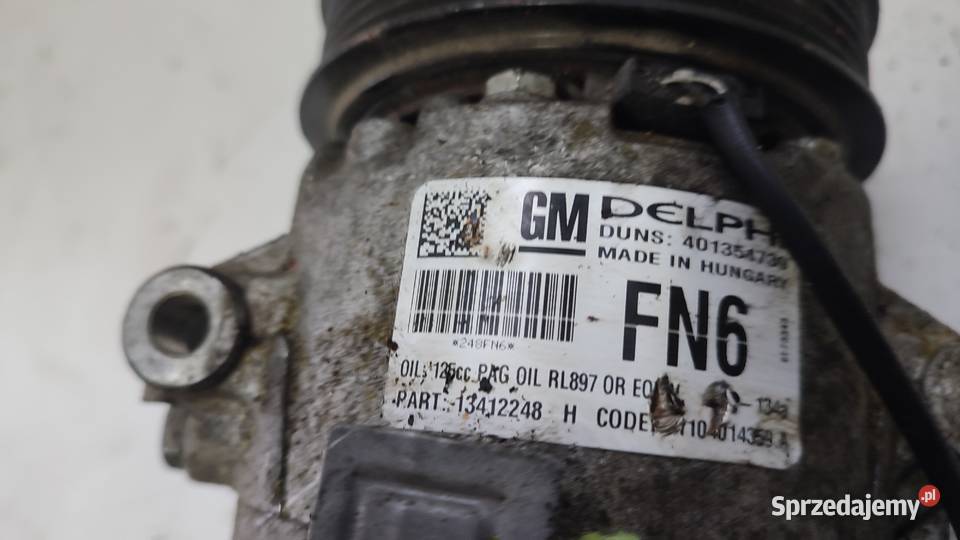 OPEL ASTRA J SPRĘŻARKA KOMPRESOR KLIMATYZACJI Włoszczowa