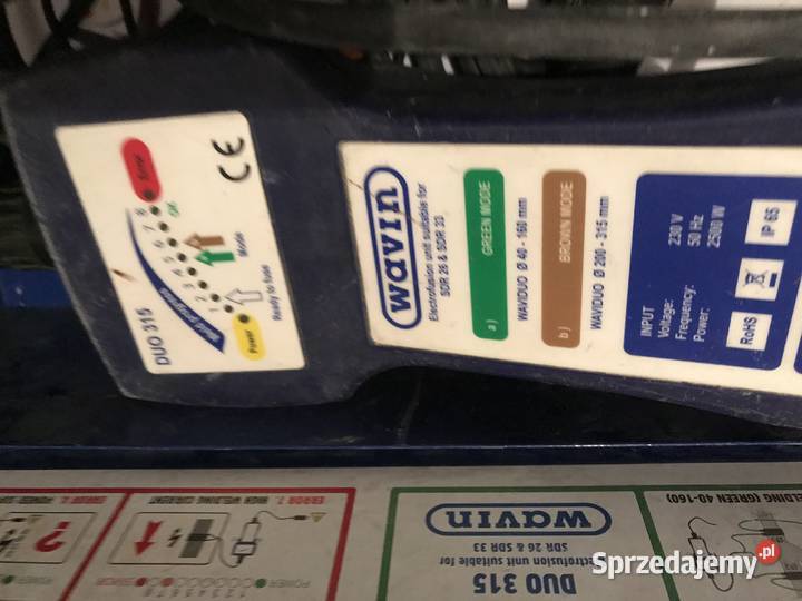 Zgrzewarka elektrooporowa WAVIN DUO 315 wielkopolskie Poznań