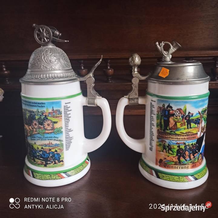 Kufel z trąnką żołnierze niemieccy pierwsza Gdańsk