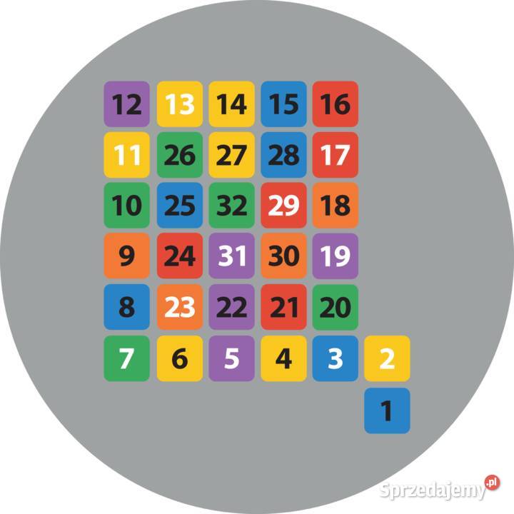 Kolorowe Liczby 132 gry korytarzowe naklejki Sklep Gniezno sprzedam