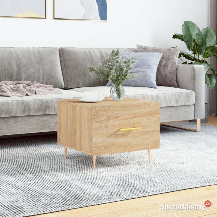 Stolik kawowy dąb sonoma 50x50x40 materiał Stoły Warszawa sprzedam