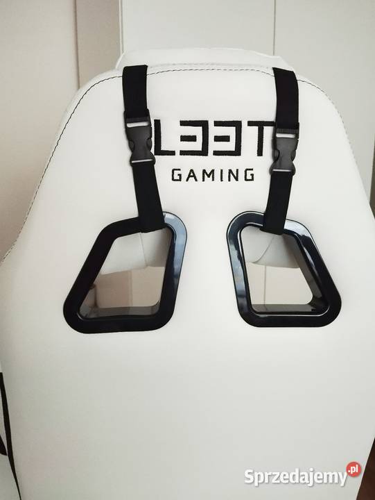 Nowy fotel gamingowy Leet biały skóra pu Ostrów Wielkopolski sprzedam