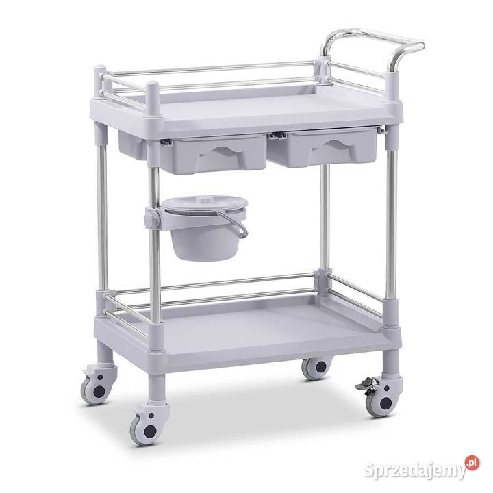 Wózek laboratoryjny 2 półki 53 x 38 2 szuflady śląskie Częstochowa