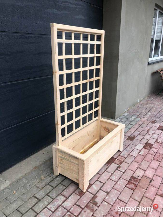 Pergola ogrodowa na kwiaty pnące z donicą Chełm