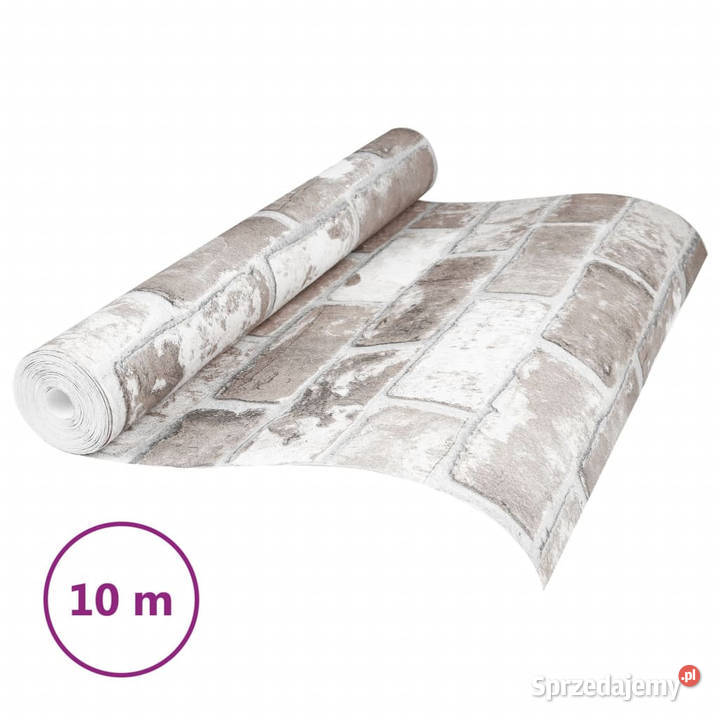 Tapeta 3D z wzorem cegieł szara 10x053 m Warszawa