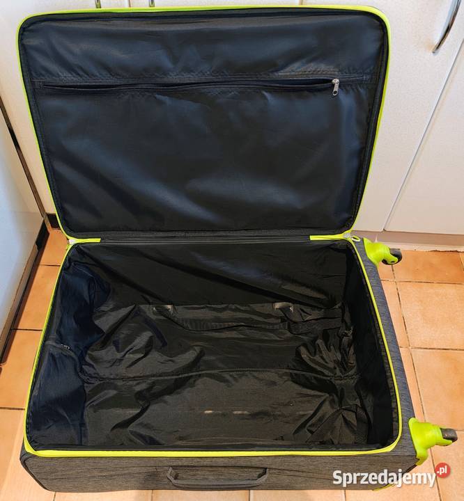 Duża materiałowa walizka podróżna 77x47x30 stan Łódź
