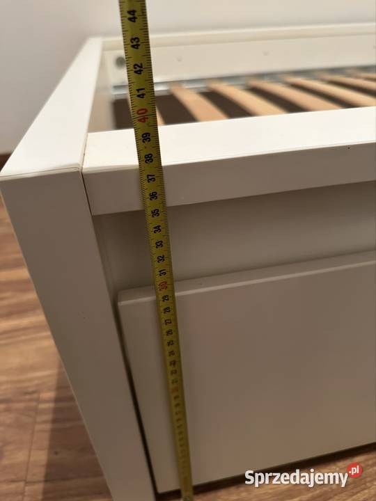 Łóżko Ikea Vihals pod materac 90x200 białe 45cm pomorskie Rotmanka