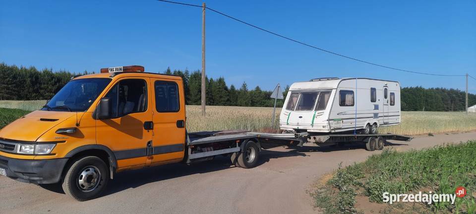 Transport przyczep kempingowych AUTO LAWETA Złoczew usługi moto