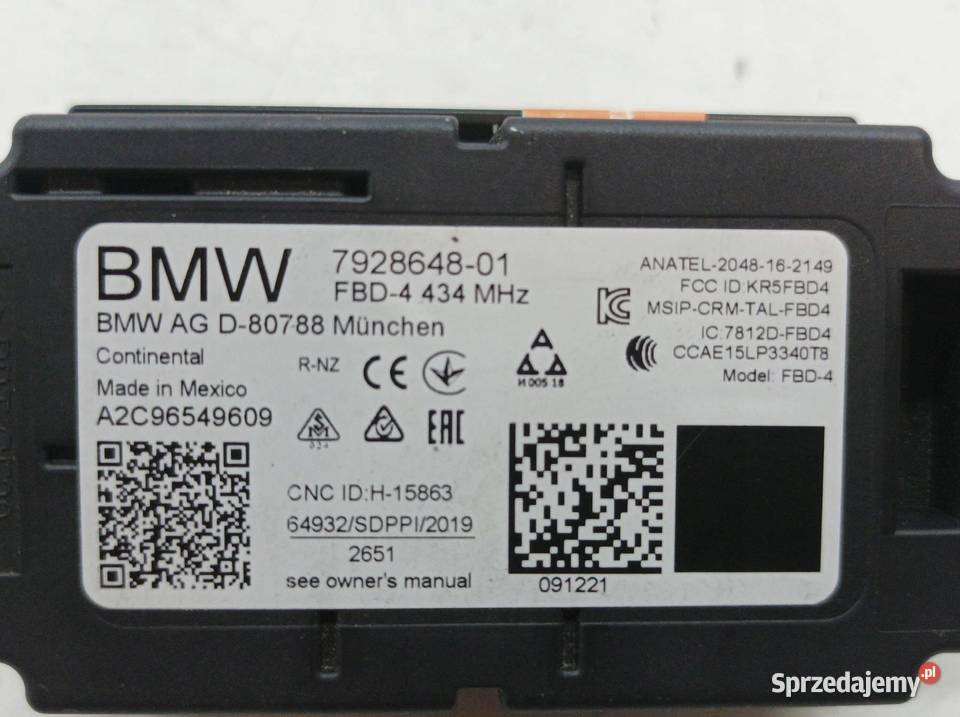 MODUŁ RADIA 7928648 Bmw Seria 5 VII 20172024 Rok produkcji 2022 sprzedam