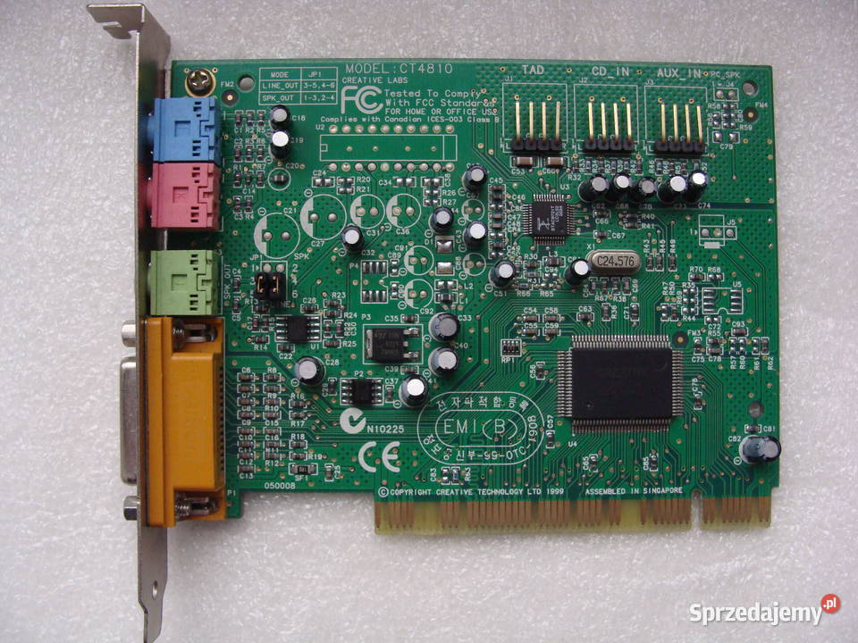 Karta muzyczna Creative SB CT4810 PCI Świecie