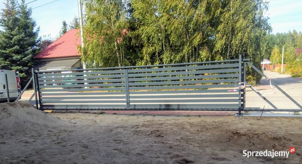 Bramy przesuwane podwójne 11m Bramy Balustrady