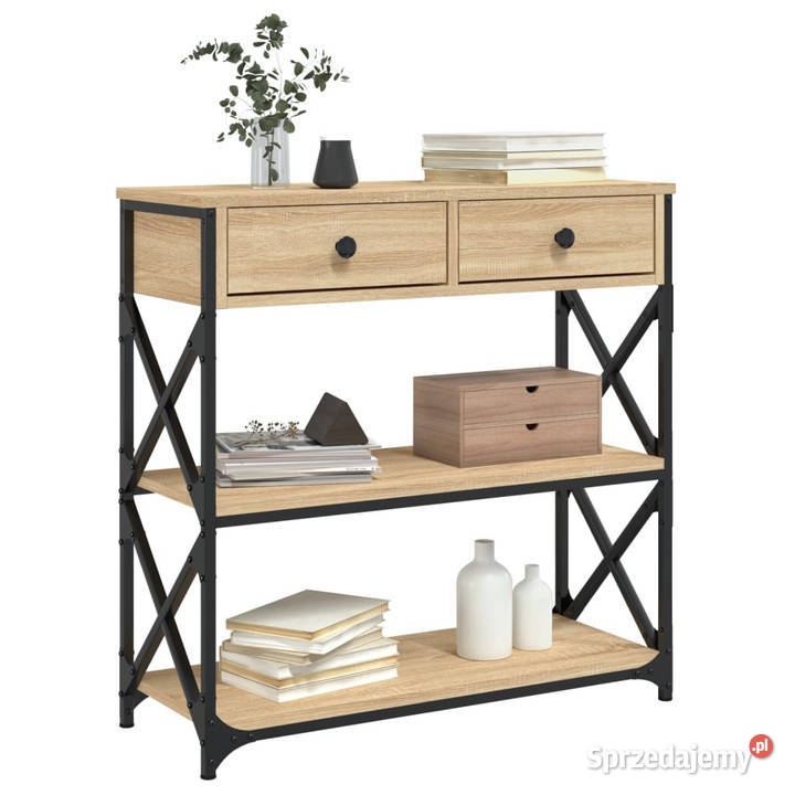 Stolik konsolowy dąb sonoma 75x28x75 WM834196 Warszawa