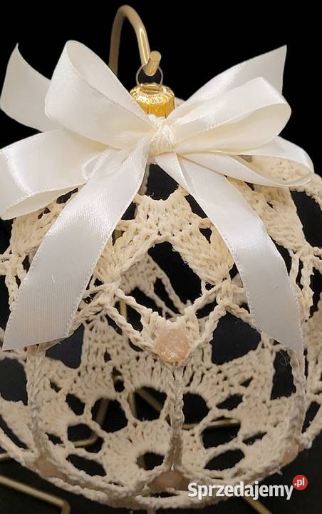 Bombka ręcznie wykonana na stojaku Boże Narodzenie Krzywaczka