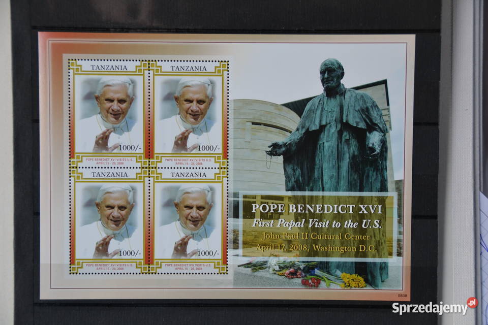 Znaczki Papież Jan Paweł II Tanzania IV Ks Sobótka