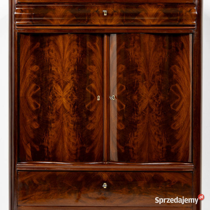 Wysoka komoda i barek szyfoniera stara antyk Swarzędz