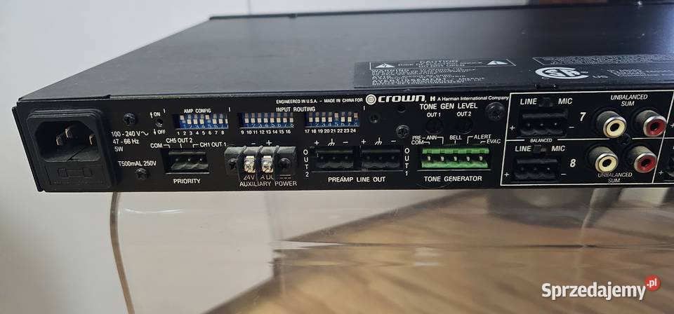 Crown Audio 28M Amplifier Mixer Okazja Szprotawa
