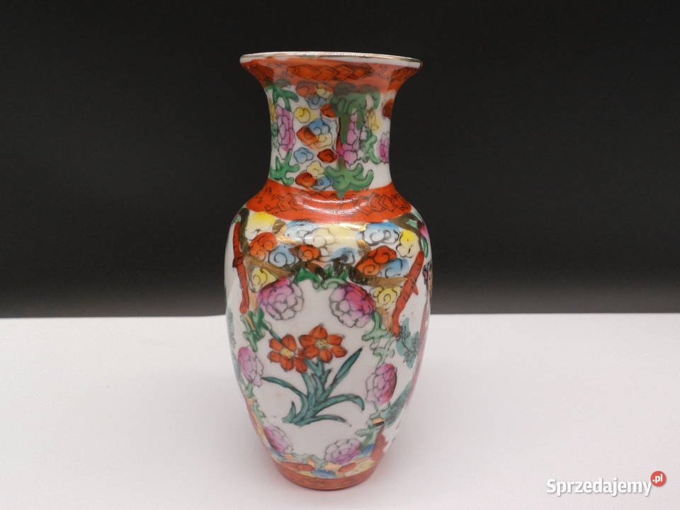 Chiński wazonwazonik Porcelanowy Famille Rose sprzedam